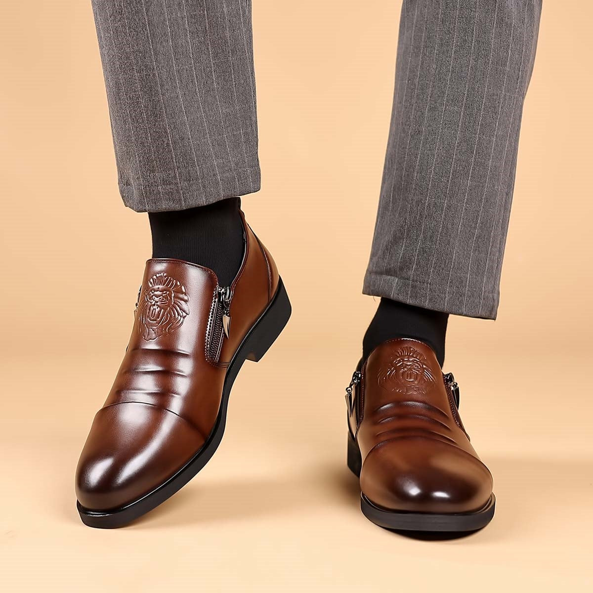 💥👞Popust na Novi Proizvod【39-48】 Muške Kožne Cipele s Uzorkom Lava – Elegantan, Moderan i Savršen Odabir za Jedinstveni Stil