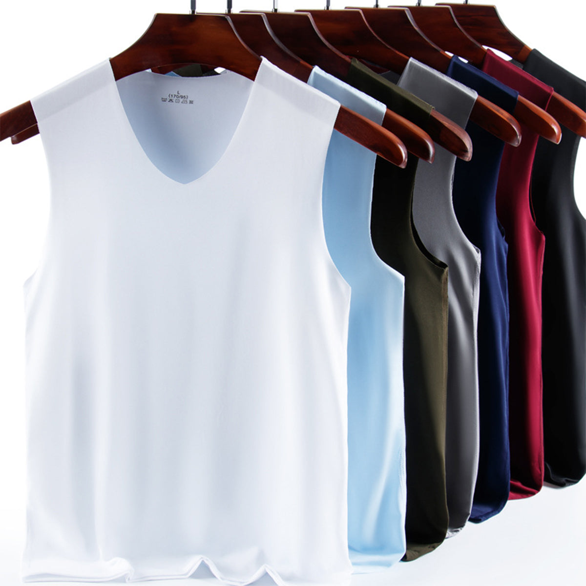 ✅ Set od 6 muških ležernih majica bez rukava Ice Silk, lako se uklapaju uz bilo koju odjeću, prikladne za svakodnevno nošenje. ✅ Lagan, prozračan i brzo se suši.