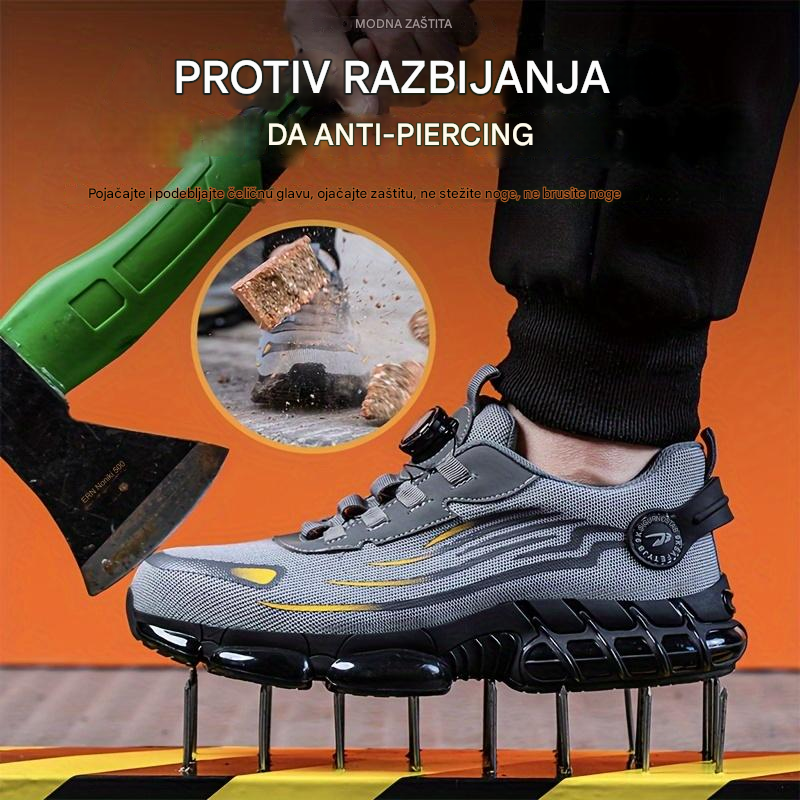 💥🥾【47% POPUSTA🔥】Nove muške prozračne radne tenisice, otporne na udarce i probijanje, udobne zaštitne cipele, neklizajuće.