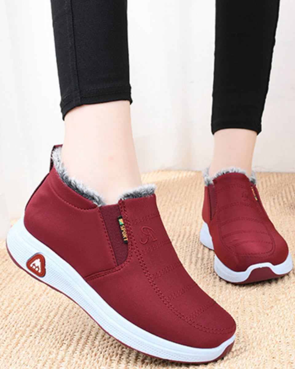 🔥Catifea și îngroșare🔥【35-41】Pantofi de iarnă impermeabili din bumbac cald pentru femei 3893937