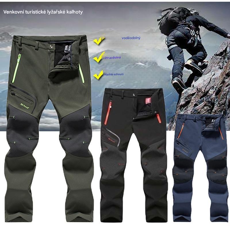 🏃♂️【S–5XL】2025 Nové pánské outdoorové podzimní a zimní kalhoty – teplé, fleecové, nepromokavé a větruodolné