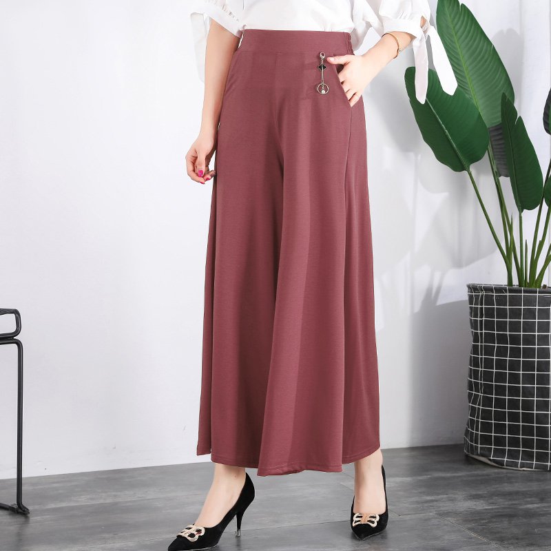 ❤️【M-5XL】2025 Nove ženske ljetne široke ledeno svilene hlače do gležnja 3914179