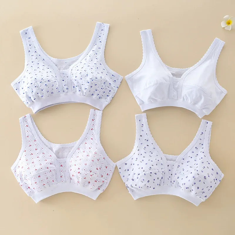 ✨【Set od 4 dijela】Set donjeg rublja | Pamučni prsluk | Plus veličina za žene srednje i starije dobi