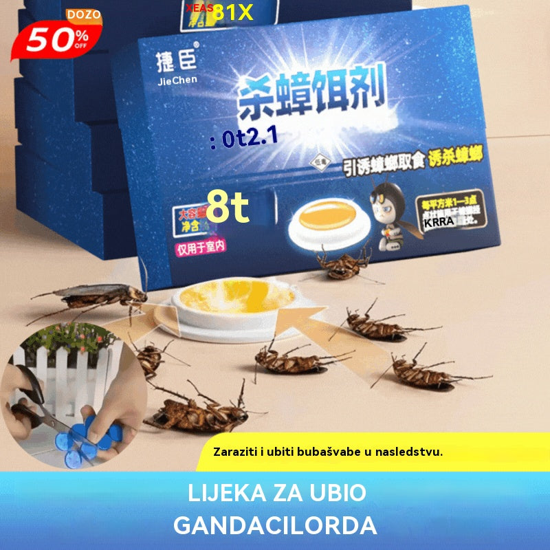 🛡️🏠【40 komada】💥Mast za ubijanje žohara uvezena iz Njemačke, mamac za kućanstvo, netoksičan, za majke i bebe