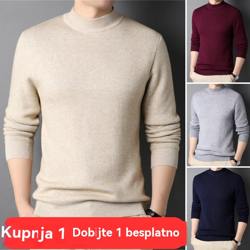 🔥【M-4XL】Pánská košile s kašmírovým límcem ✅ měkká a jemná na pokožku ✅ moderní a snadno kombinovatelná