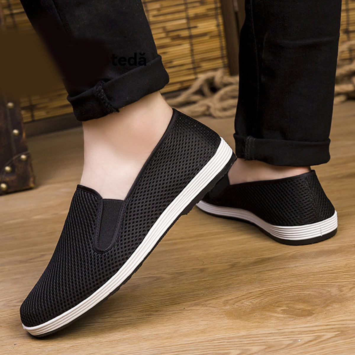 💥【Reducere de 45%】Pantofi de vară respirabili din plasă, cu design slip-on