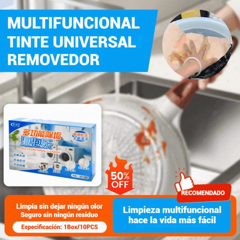 🎁【Produs nou】【Cumpără 2, primești 1 gratuit】Demachiant universal de pete, tablete efervescente puternice pentru îndepărtarea petelor