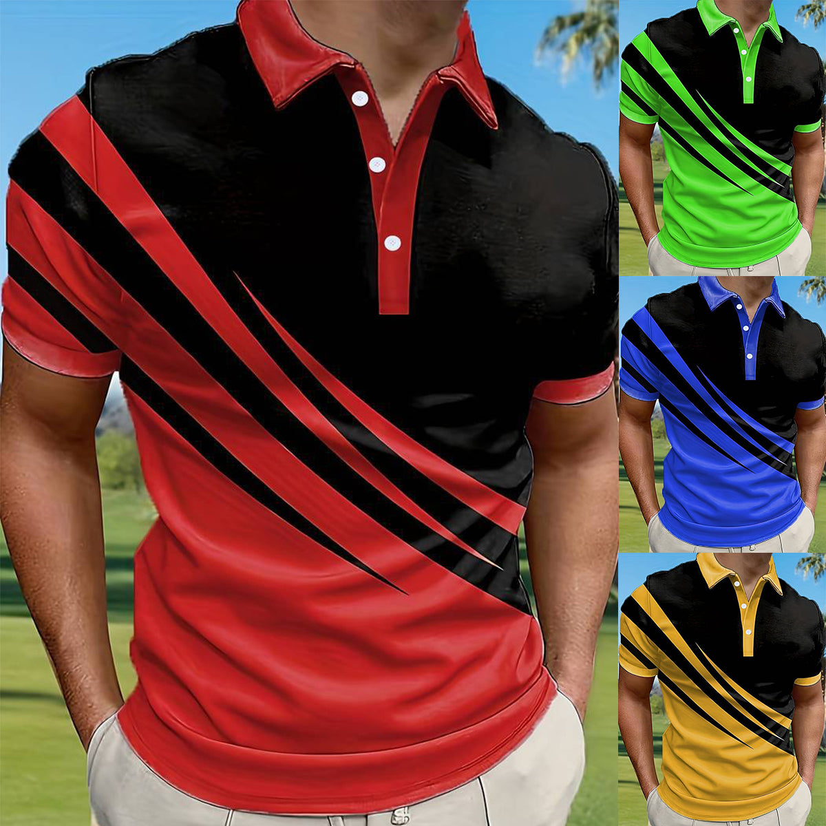 🔥【Tovární přímý prodej 45 %】👔【S-6XL】Nová letní pruhovaná polokošile