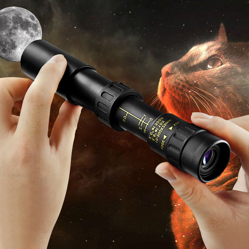 【Oryginalna zniżka fabryczna 45%】🔥10-300x zoom HD přenosný výkonný dalekohled na dlouhé vzdálenosti Profesionální monokulární dalekohled s nízkým nočním viděním pro lov