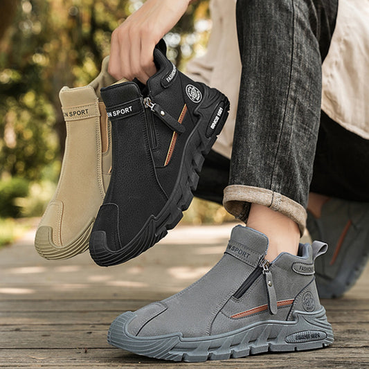 🔥【39-44】Nové pánske moderné každodenné topánky 2025 so zipsom, protišmykové a odolné, vhodné na prácu a vonkajšie aktivity