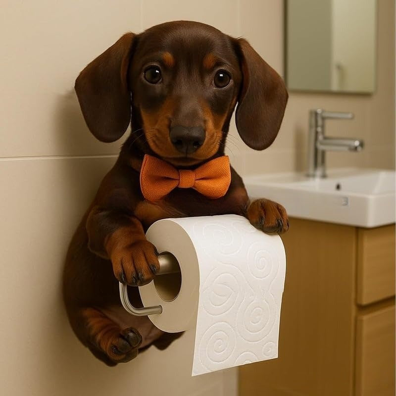🐕🐕【Cumpără unul, primești unul gratuit】Suport hârtie igienică drăguț cu tematică de cățeluș