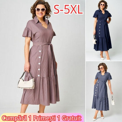 💖【S~5XL】Rochii elegante și la modă pentru doamne, în stil nou, respirabile și confortabile