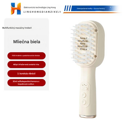 🥇【50% zľava】💆‍♀️Hrebeň na masáž pokožky hlavy, multifunkčný aplikátor esenciálnych olejov a zariadenie na rast vlasov