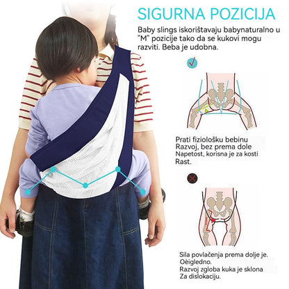 👨‍🍼【Kupite 1, dobijte 1 gratis】Prijenosna višenamjenska nosiljka za bebe, nosivosti 20 kg, prikladna za djecu od 0 do 3 godine