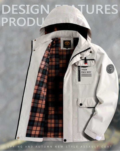 🔥 【M-4XL】 Jachetă caldă, rezistentă la vânt și impermeabilă pentru bărbați, toamna și iarna 2024 - 3893829 