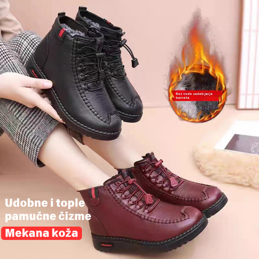 🔥【50% OFF】【35-43】Damske gležnjače za jesen i zimu 2025, od visokokvalitetne prirodne kože, vodootporne, s mekim potplatom, tople i udobne za svaki korak