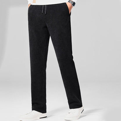 【M-5XL】Catifea de toamnă și iarnă plus pantaloni de trening pentru bărbați din catifea, pantaloni casual largi