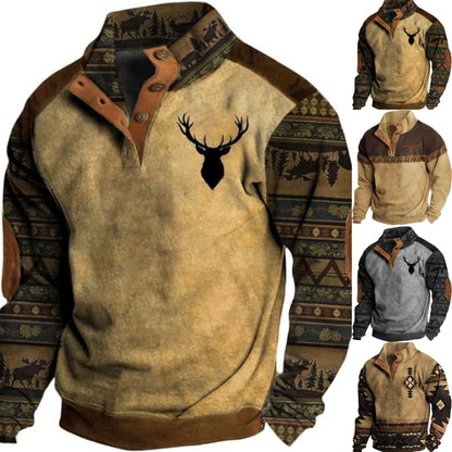 🔥【S-5XL】Casualowa bluza z kapturem z nadrukiem 3D, w stylu amerykańskim streetwear, idealna na jesień i zimę