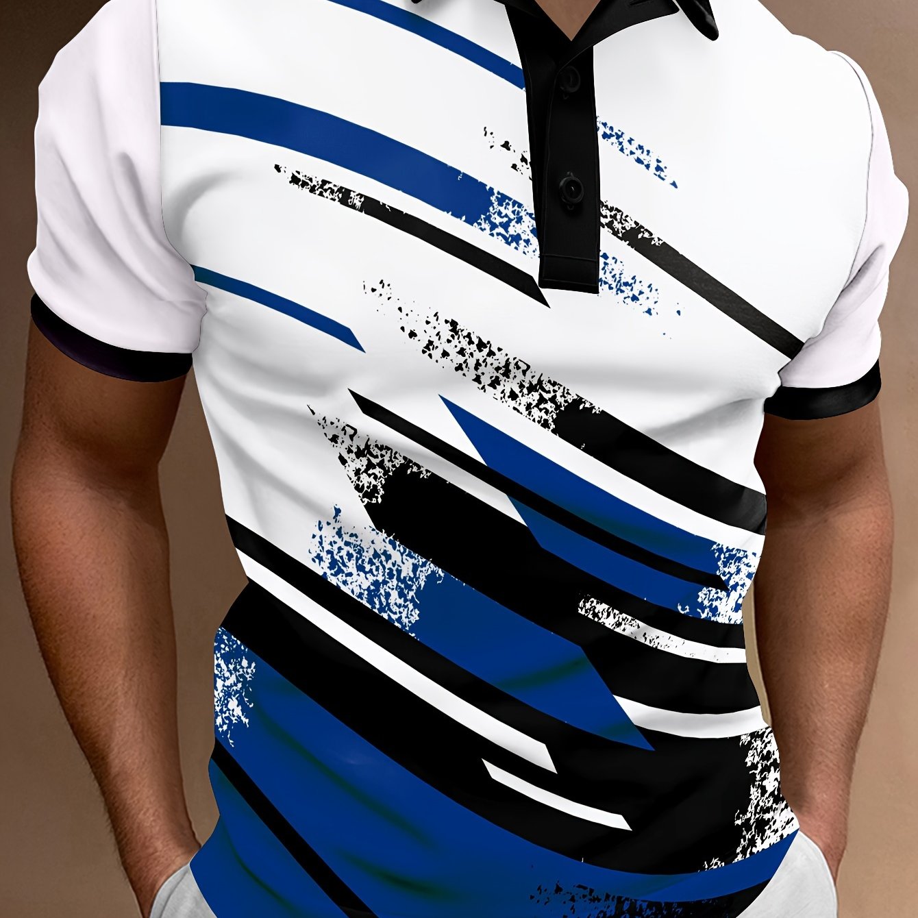 【👔 S-6XL】2025 nova modna muška POLO majica s dugmadima, udobna i prozračna majica s printom