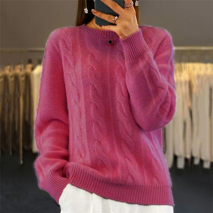 【S-3XL】🤩Nové podzimní a zimní retro pletené svetry s kulatým výstřihem, módní svetry 