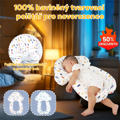 【Kupte 1, dostanete 1 zdarma】👶 Tvarovací polštář pro novorozence – 50% sleva! Měkký, pratelný a bezpečný polštář z čisté bavlny pro klidný spánek vašeho miminka.