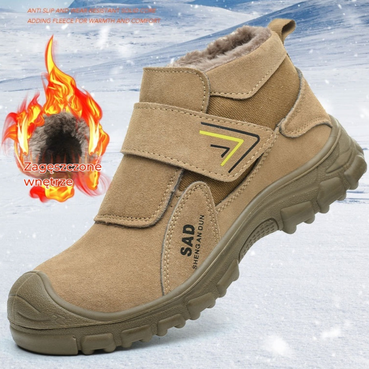 🔥🔥【Zimowe zniżki 50%】👞【39-45】Męskie zimowe buty robocze – ciepłe, wygodne i antypoślizgowe, idealne na trudne warunki