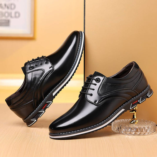 👞Zapatos de piel de vaca hechos a mano para hombre, zapatos de gran tamaño, modernos y a la moda