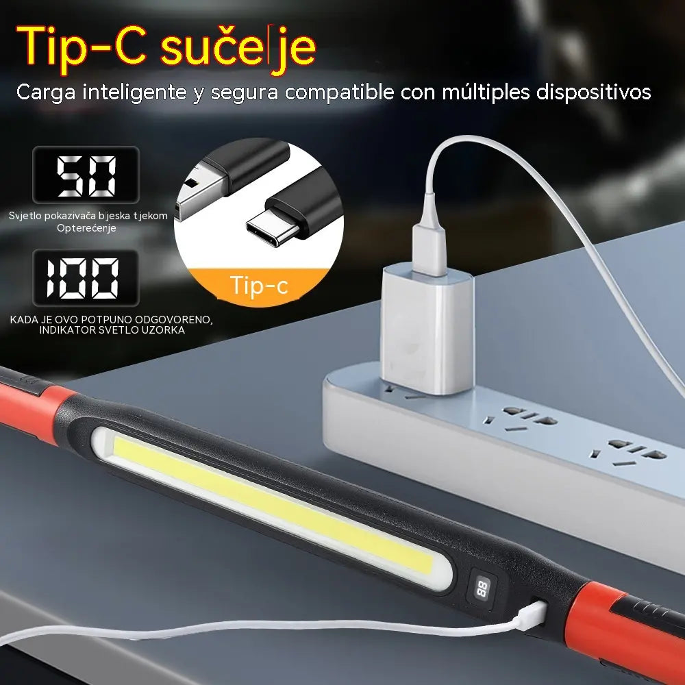 📢💡 Punjiva radna svjetiljka 4 u 1: Bez ruku, bilo gdje.