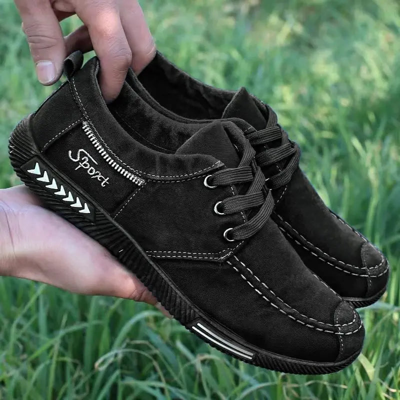 【39-45】Męskie buty z miękkiej płótna do noszenia w czasie wolnym