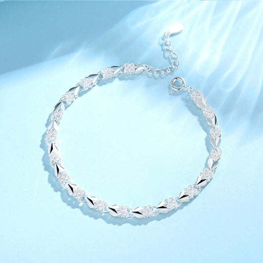 ✨💫2025 nový módní elegantní stříbrný náramek S925 pro ženy💖🍀 3893880 