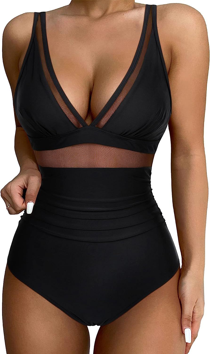 ❤️👙❤️【S-2XL】Novi jednobojni ženski jednodijelni bikini kupaći kostim za ljeto 2025., prozračan, udoban i brzosušeći
