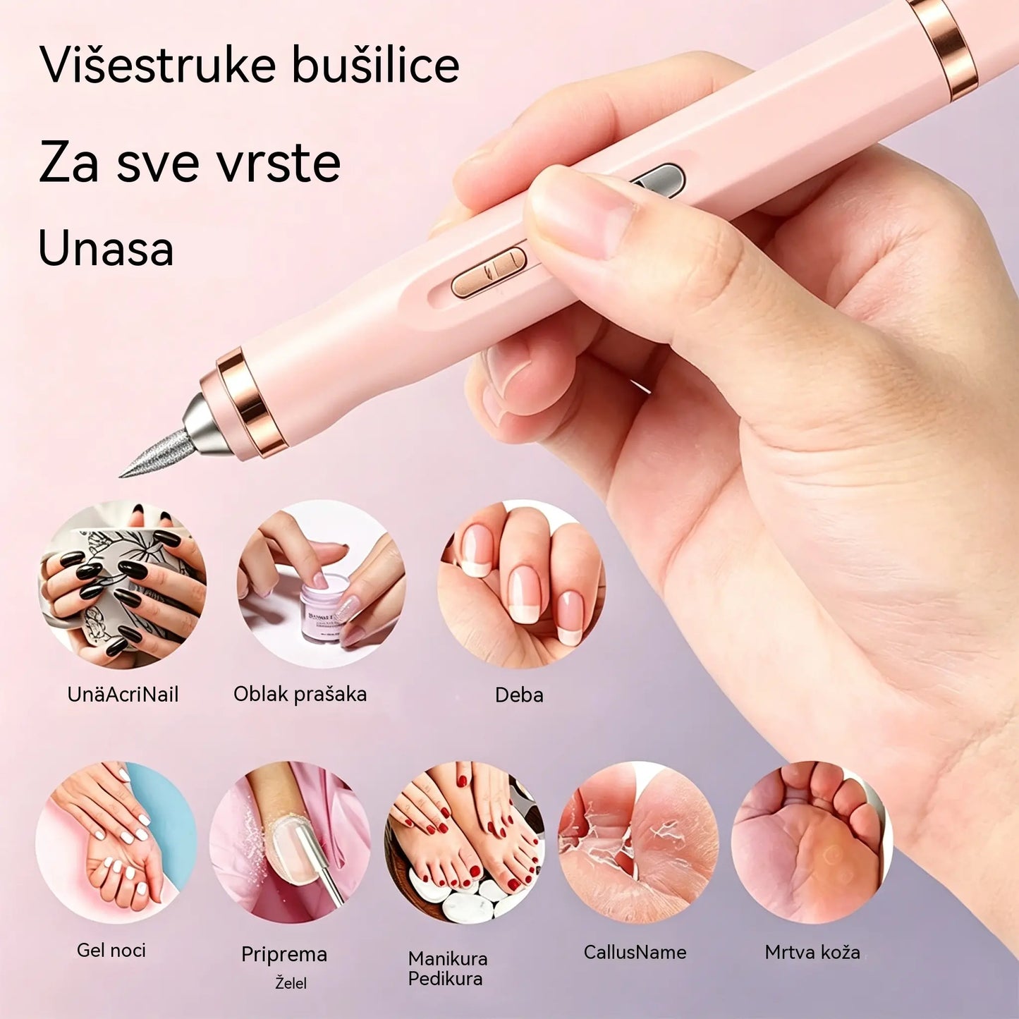💅👍 Električna turpija za nokte za liječenje onihomikoze