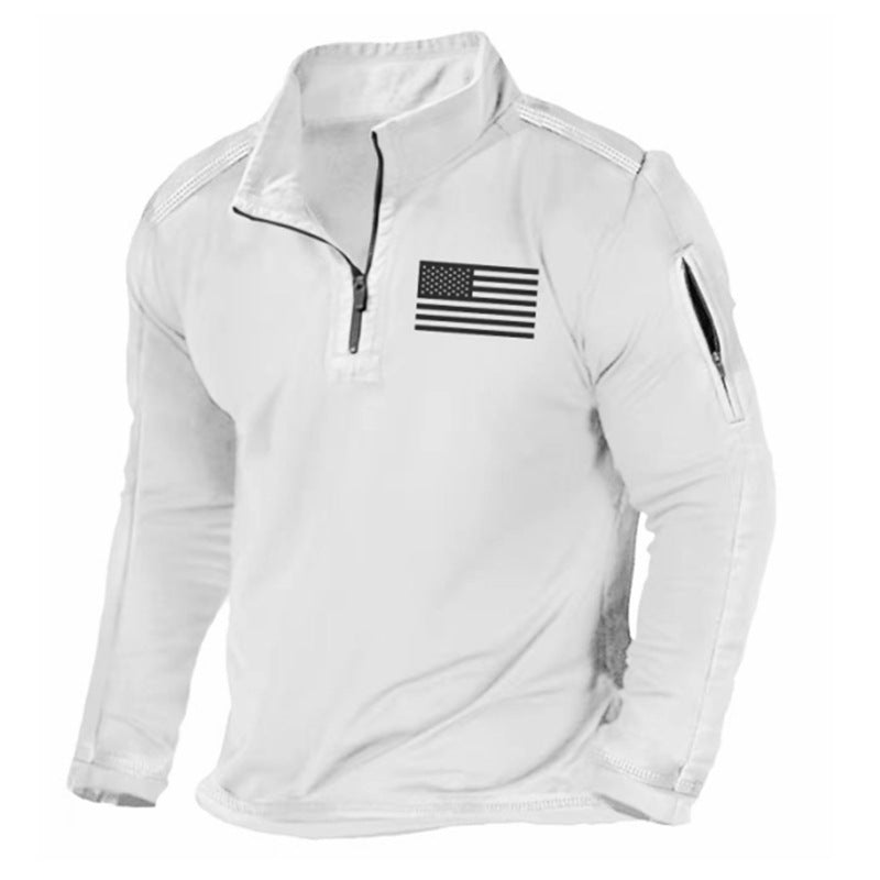 2024 Męska bluza polarowa z długim rękawem i kapturem-3795813