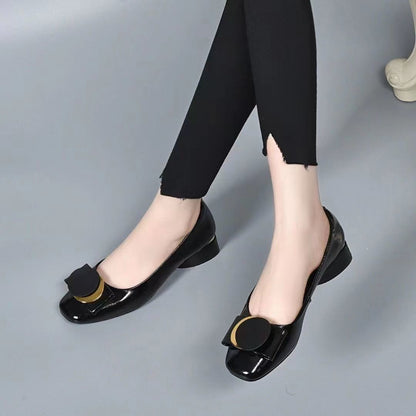 🎉🌷【34-41】Pantofi retro moderni noi pentru femei, din piele naturală, cu talpă moale și tocuri groase și respirabile, din 2025. 