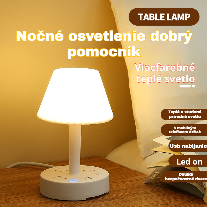 🌟【Kúp 1 a získaj 1 zadarmo】💡Multifunkčné nočné svetlo so zabudovaným predlžovacím káblom: praktické, štýlové a priestorovo úsporné!