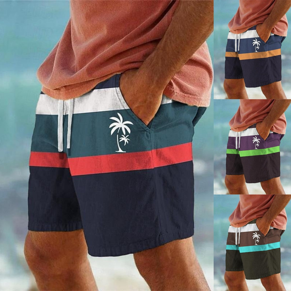 🎉🏊‍♂️【S-6XL】Nove modne muške kupaće hlače s printom za ljeto 2025., ležerne i udobne kratke hlače za plažu