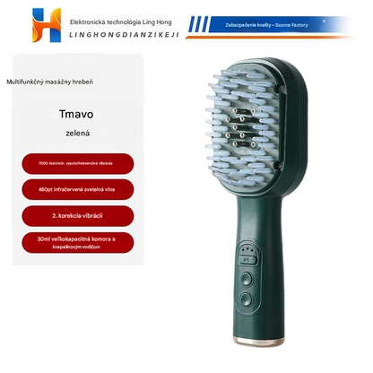🥇【50% zľava】💆‍♀️Hrebeň na masáž pokožky hlavy, multifunkčný aplikátor esenciálnych olejov a zariadenie na rast vlasov