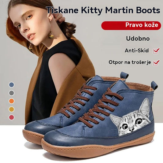 😸【35-43】2025 nove udobne ženske cipele s uzorkom mačaka kratke čizme