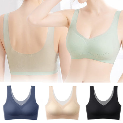 【M-5XL】Sujetador ultrafino sin costuras Ice Silk【Conjunto de descuento】