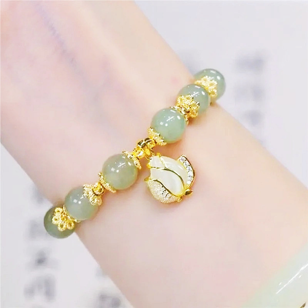 ✨🔥【Купи едно и вземи друго безплатно】2 гривни от 14K злато с хетиански нефрит