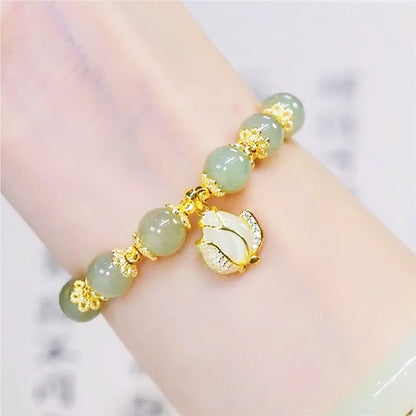 ✨🔥【Купи едно и вземи друго безплатно】2 гривни от 14K злато с хетиански нефрит