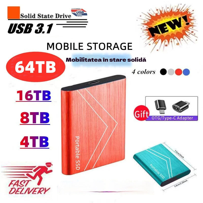 【16 TB】💾🚀 Nagy sebességű mobil merevlemez 🖲 | Nagy kapacitásbővítés fájlok tárolásához és irodába 🔝✨