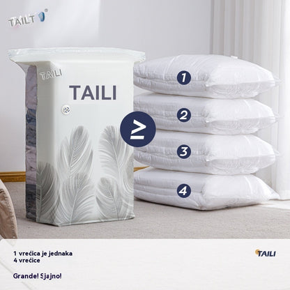🧳【56*80 cm】【5-dielna sada】💨 Vákuové úložné vrecká s veľkou kapacitou, stlačiteľné: Nie je potrebné žiadne vzduchové čerpadlo, nepriepustné, ideálne na úsporu miesta v kufri a doma ✈️