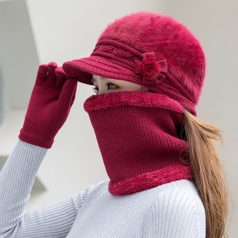 💥 50% SLEVA⛄【Čepice+Šála+Rukavice】Stylová a pohodlná plyšová čepice na podzim a zimu – ideální pro chladné dny!