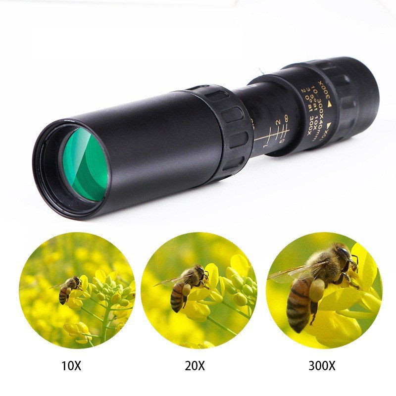 【Oryginalna zniżka fabryczna 45%】🔥10-300x zoom HD přenosný výkonný dalekohled na dlouhé vzdálenosti Profesionální monokulární dalekohled s nízkým nočním viděním pro lov