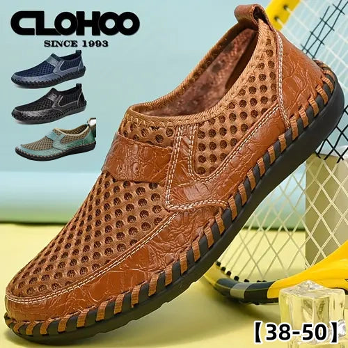 👞🌞【39-50】Sandale casual de vară pentru bărbați, din plasă, respirabile, mărime mare, 2025