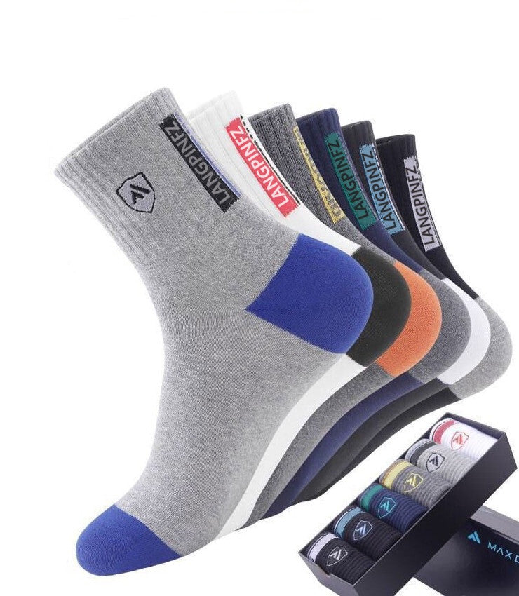 😍🧦【10 párů】2025 Nové pánské bavlněné deodorantové ponožky pohlcující pot 3888879 