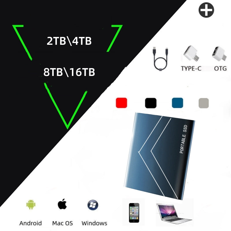 【16 TB】💾🚀 Nagy sebességű mobil merevlemez 🖲 | Nagy kapacitásbővítés fájlok tárolásához és irodába 🔝✨