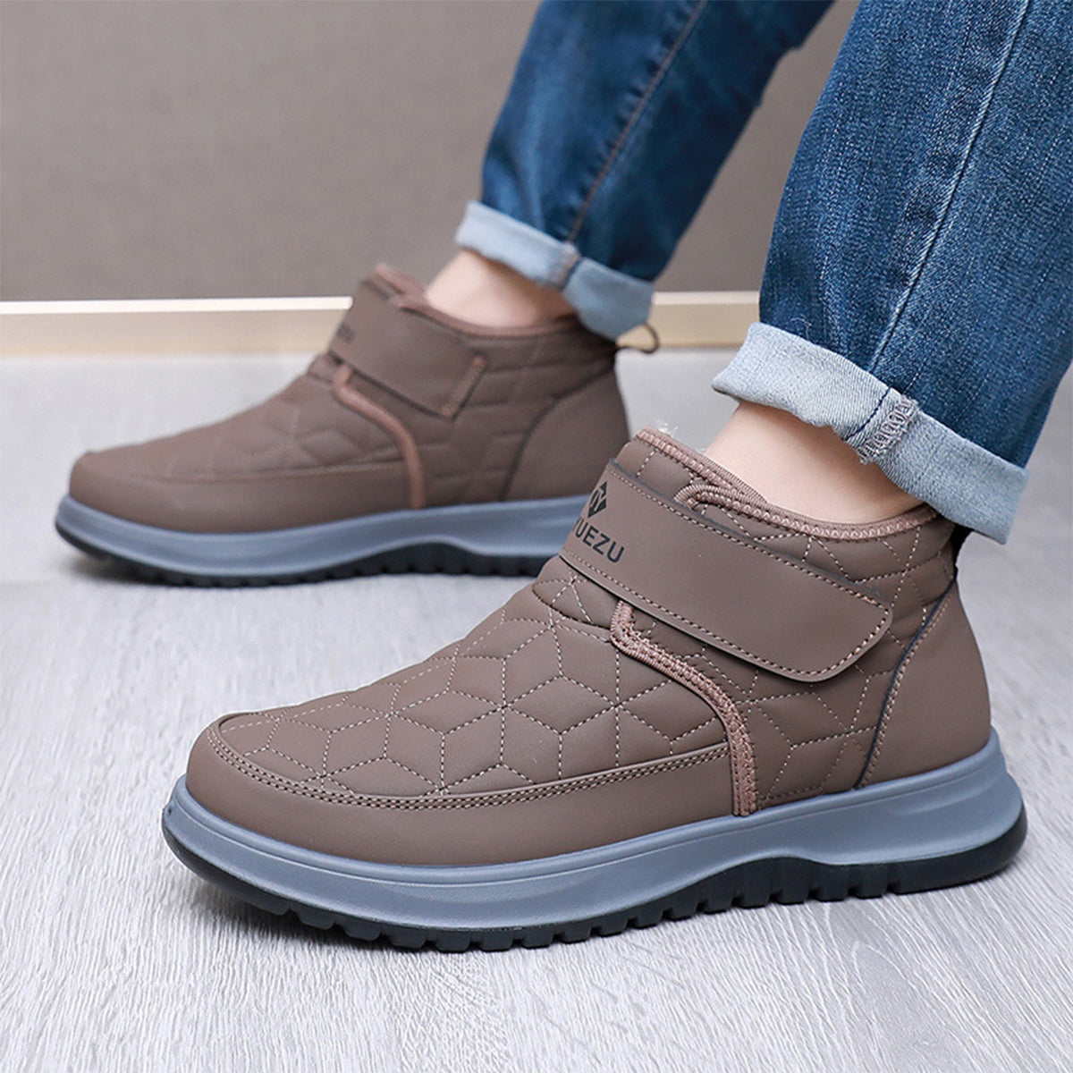 【39-45】Nove zimske muške čizme za snijeg, zadebljane radi topline, otporne na hladnoću, visoke muške Martin čizme, s čičak trakama