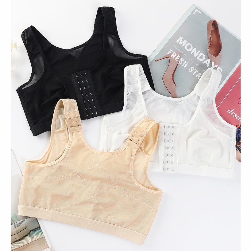 💖【Cumpără 3, primești 3 gratis】✨Sutien confortabil, fără armătură, mărime mare (40-130 kg), bumbac pur, confortabil și respirabil, nu strâmtă